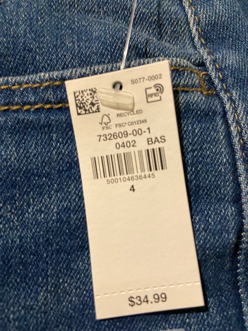 Old Navy Women's Medium Blue Straight-Leg Jeans - Picture 5 of 5
